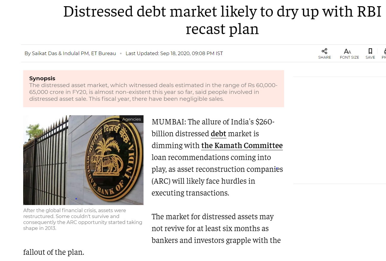 INDIALAW LLP IN NEWS (THE ECONOMIC TIMES– MUMBAI EDITION , 18 SEPTEMBER 2020)